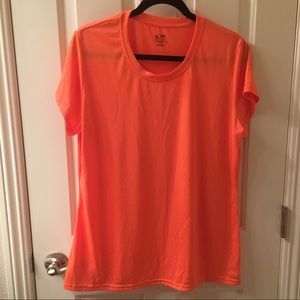 Orange workout tee